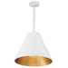 Crystorama 8687-MT-GA Alston Three Light Chandelier Matte White / Antique Gold Alternate Image.jpg