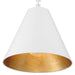 Crystorama 8687-MT-GA Alston Three Light Chandelier Matte White / Antique Gold Alternate Image 4.jpg