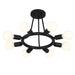 Crystorama 9043-BK Dakota Eight Light Semi Flush Mount Black Alternate Image.jpg