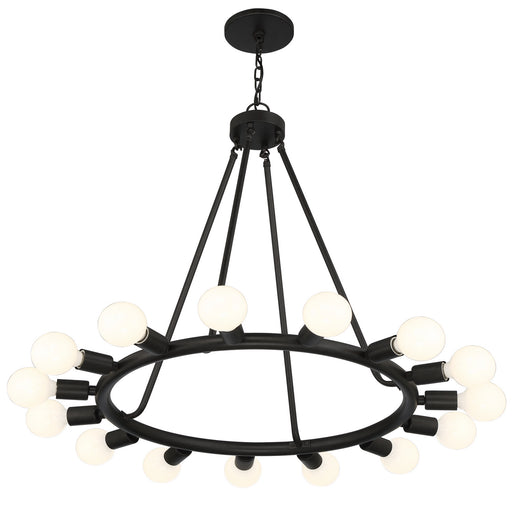 Crystorama 9046-BK Dakota 15 Light Chandelier Black Alternate Image.jpg