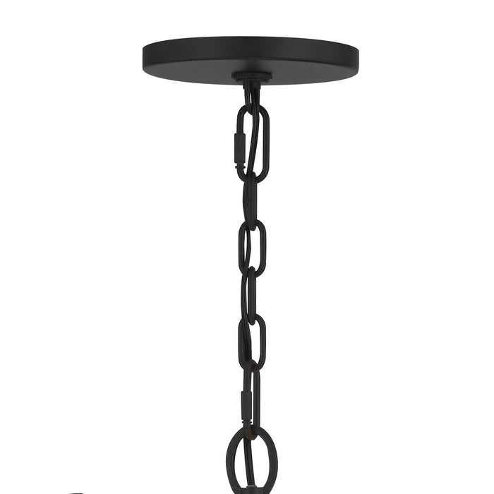 Crystorama 9593-MK Hulton Three Light Pendant Matte Black Alternate Image 4.jpg