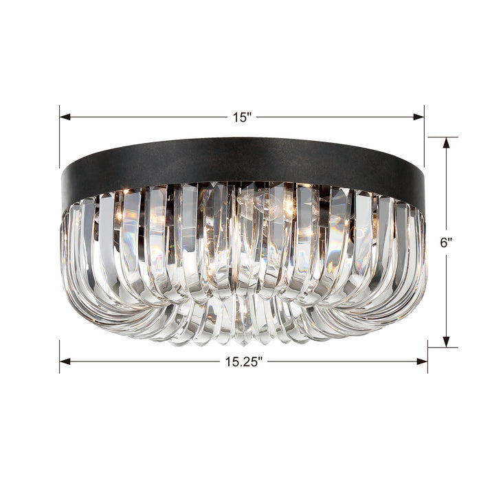 Crystorama ALI-B2005-CZ Alister Five Light Flush Mount Charcoal Bronze Alternate Image 4.jpg