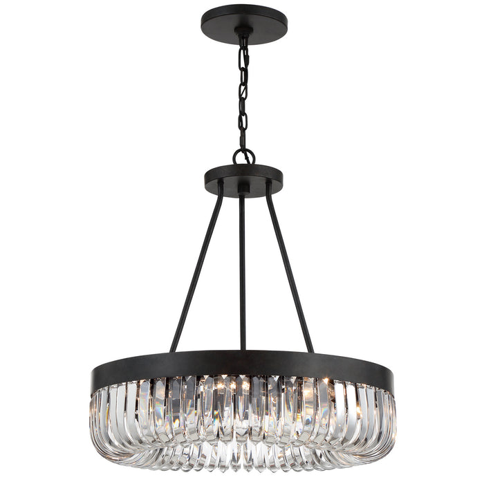Crystorama ALI-B2008-CZ Alister Eight Light Chandelier Charcoal Bronze Alternate Image.jpg