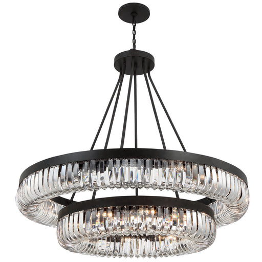 Crystorama ALI-B2026-CZ Alister 26 Light Chandelier Charcoal Bronze Alternate Image.jpg
