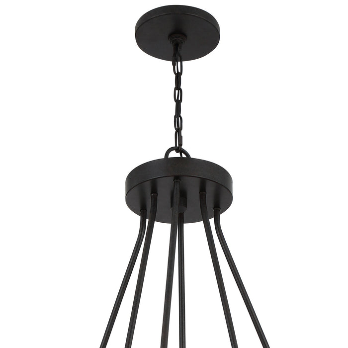 Crystorama ALI-B2026-CZ Alister 26 Light Chandelier Charcoal Bronze Alternate Image 4.jpg