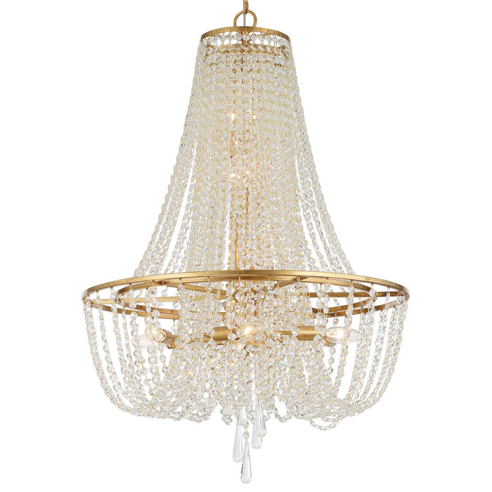Crystorama ARC-1917-GA-CL-MWP Arcadia Nine Light Chandelier Antique Gold Alternate Image.jpg