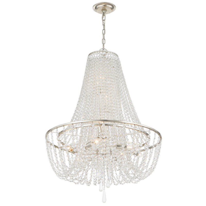 Crystorama ARC-1917-SA-CL-MWP Arcadia Nine Light Chandelier Antique Silver Alternate Image.jpg