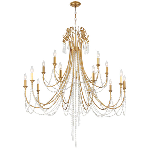 Crystorama ARC-1919-GA-CL-MWP Arcadia 15 Light Chandelier Antique Gold Alternate Image.jpg