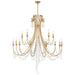 Crystorama ARC-1919-GA-CL-MWP Arcadia 15 Light Chandelier Antique Gold Alternate Image 2.jpg