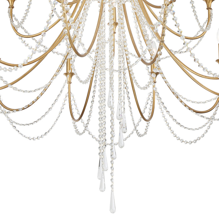 Crystorama ARC-1919-GA-CL-MWP Arcadia 15 Light Chandelier Antique Gold Alternate Image 4.jpg