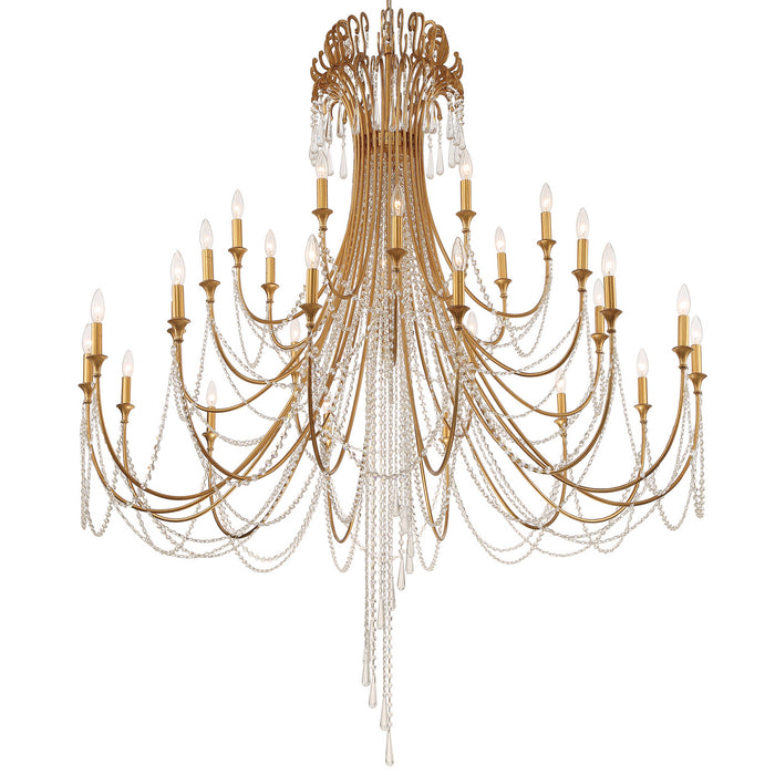 Crystorama ARC-1929-GA-CL-MWP Arcadia 28 Light Chandelier Antique Gold Alternate Image.jpg