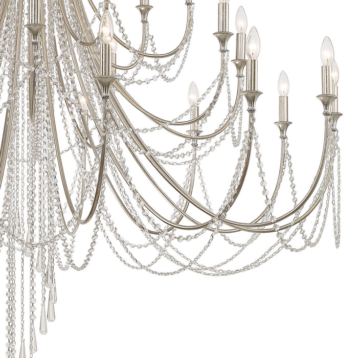 Crystorama ARC-1929-SA-CL-MWP Arcadia 28 Light Chandelier Antique Silver Alternate Image 2.jpg