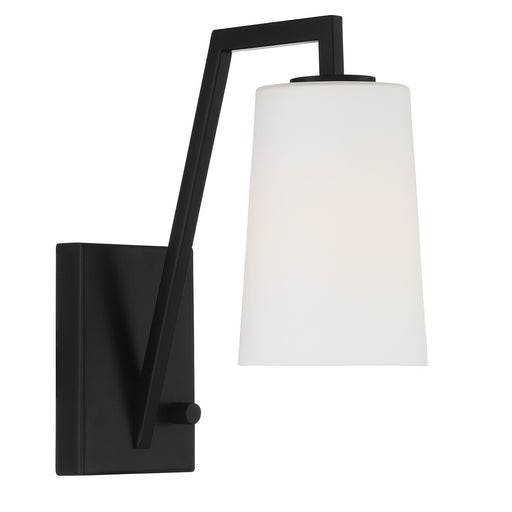 Crystorama AVO-B4201-MK Avon One Light Wall Sconce Matte Black Alternate Image.jpg