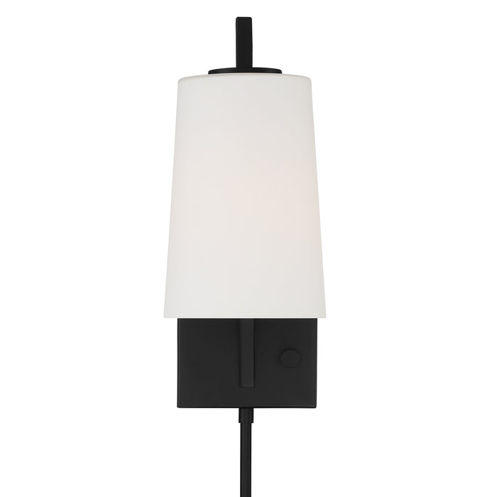 Crystorama AVO-B4201-MK Avon One Light Wall Sconce Matte Black Alternate Image 2.jpg