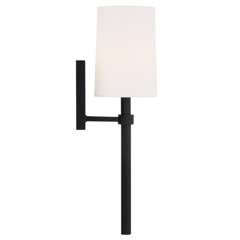 Crystorama BRO-451-BF Bromley One Light Wall Sconce Black Forged Alternate Image 2.jpg