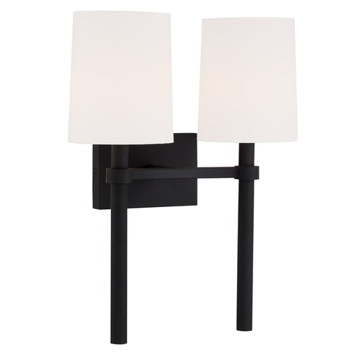 Crystorama BRO-452-BF Bromley Two Light Wall Sconce Black Forged Alternate Image.jpg