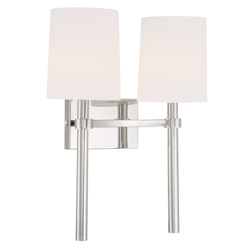Crystorama BRO-452-PN Bromley Two Light Wall Sconce Polished Nickel Alternate Image.jpg