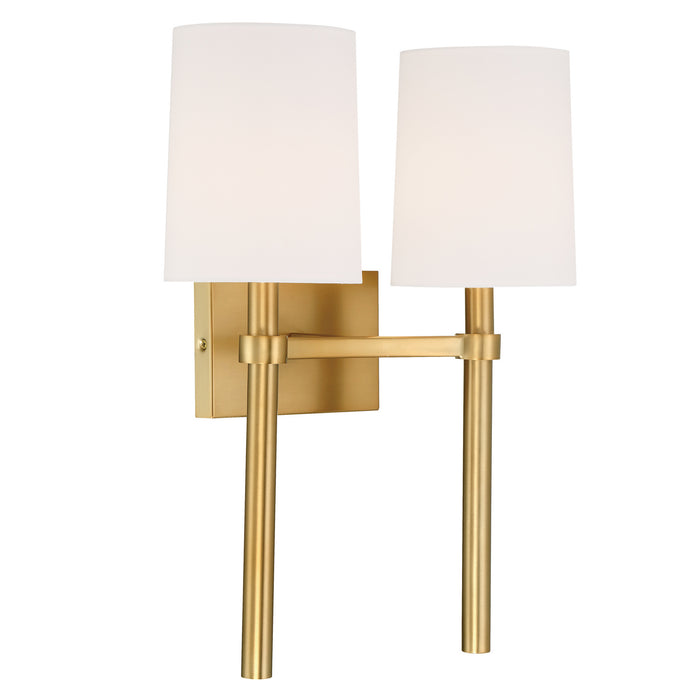 Crystorama BRO-452-VG Bromley Two Light Wall Sconce Vibrant Gold Alternate Image.jpg