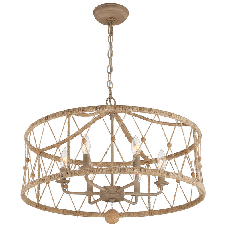 Crystorama BRX-B7906-BS Brixton Six Light Chandelier Burnished Silver Alternate Image.jpg