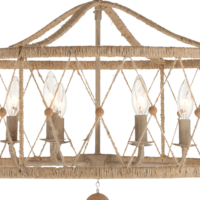 Crystorama BRX-B7906-BS Brixton Six Light Chandelier Burnished Silver Alternate Image 4.jpg