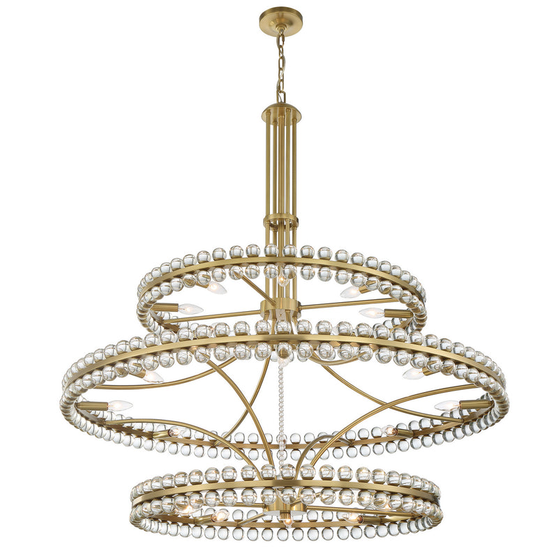 Crystorama CLO-8000-AG Clover 24 Light Chandelier Aged Brass Alternate Image.jpg