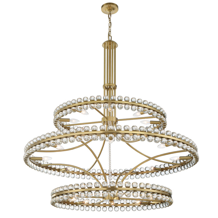 Crystorama CLO-8000-AG Clover 24 Light Chandelier Aged Brass Alternate Image.jpg
