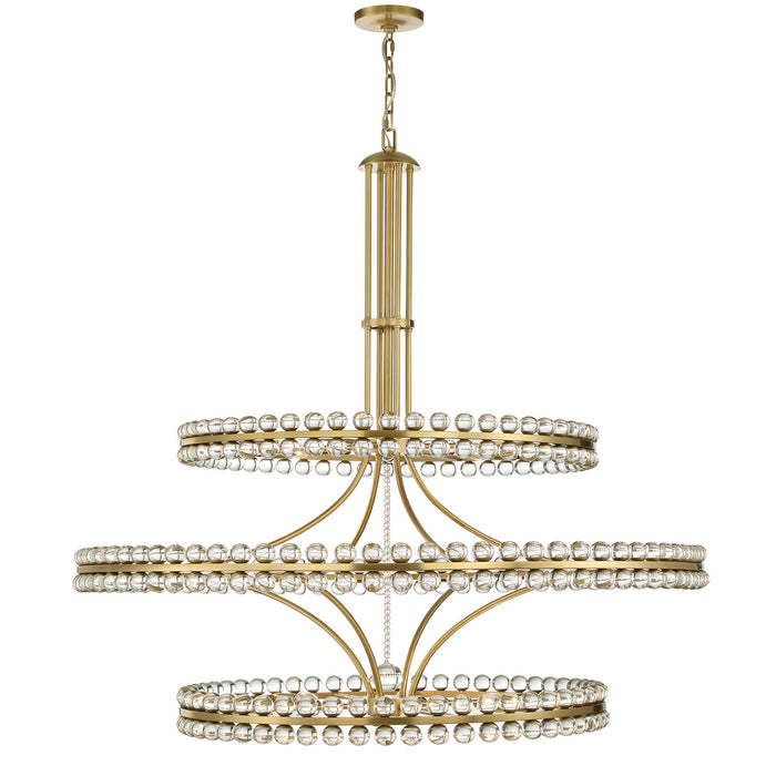 Crystorama CLO-8000-AG Clover 24 Light Chandelier Aged Brass Alternate Image 2.jpg