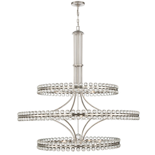 Crystorama CLO-8000-BN Clover 24 Light Chandelier Brushed Nickel Alternate Image.jpg