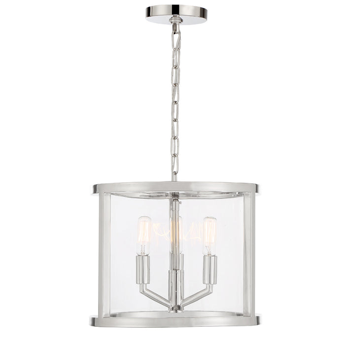 Crystorama DEV-B8003-PN Devon Three Light Mini Chandelier Polished Nickel Alternate Image 2.jpg