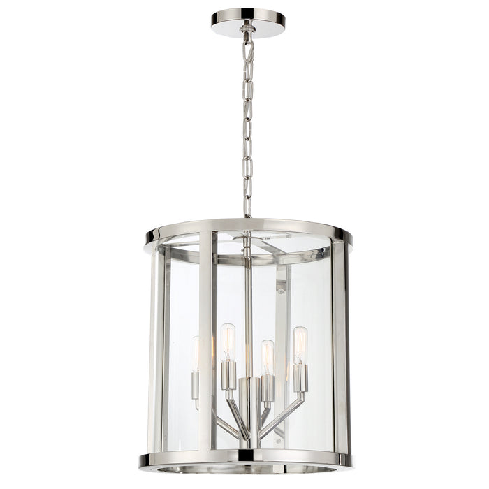 Crystorama DEV-B8004-PN Devon Four Light Mini Chandelier Polished Nickel Alternate Image 2.jpg