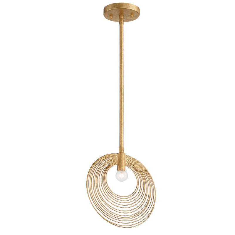 Crystorama DOR-B7700-RG Doral One Light Pendant Renaissance Gold Alternate Image.jpg