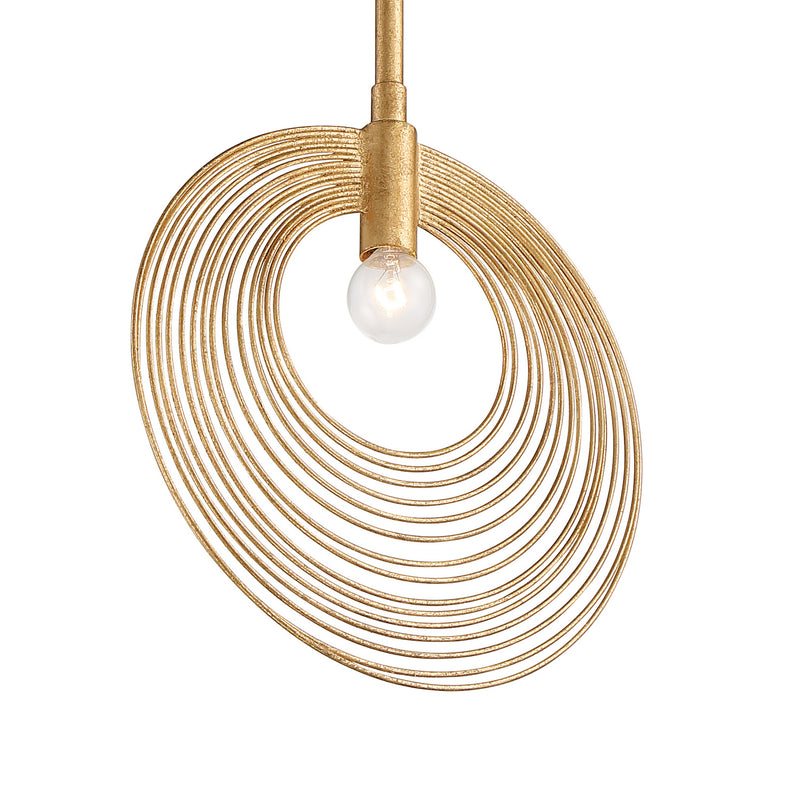 Crystorama DOR-B7700-RG Doral One Light Pendant Renaissance Gold Alternate Image 2.jpg