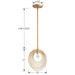 Crystorama DOR-B7700-RG Doral One Light Pendant Renaissance Gold Alternate Image 4.jpg
