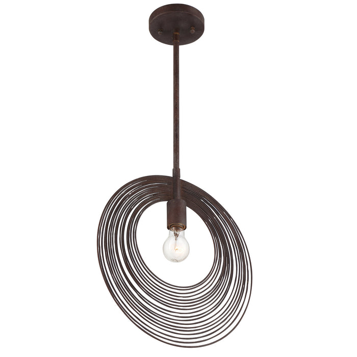 Crystorama DOR-B7701-FB Doral One Light Pendant Forged Bronze Alternate Image.jpg