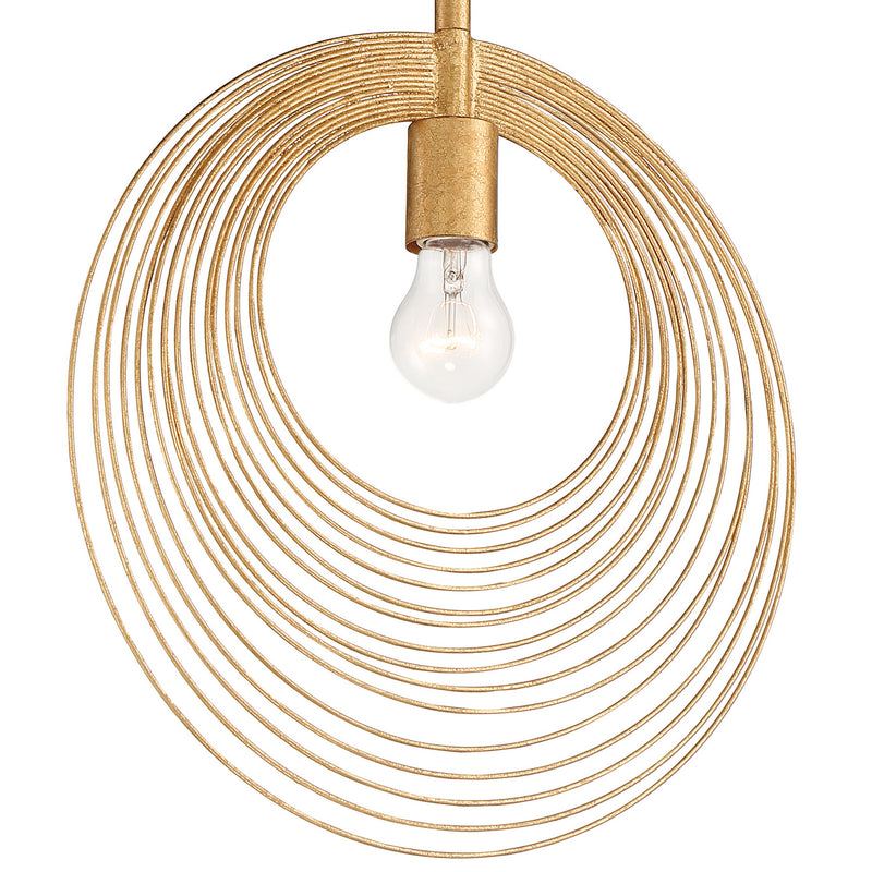 Crystorama DOR-B7701-RG Doral One Light Pendant Renaissance Gold Alternate Image 2.jpg
