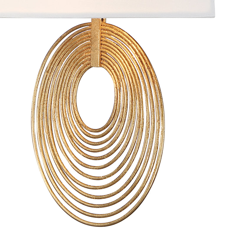 Crystorama DOR-B7702-RG Doral Two Light Wall Sconce Renaissance Gold Alternate Image 2.jpg