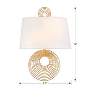 Crystorama DOR-B7702-RG Doral Two Light Wall Sconce Renaissance Gold Alternate Image 4.jpg