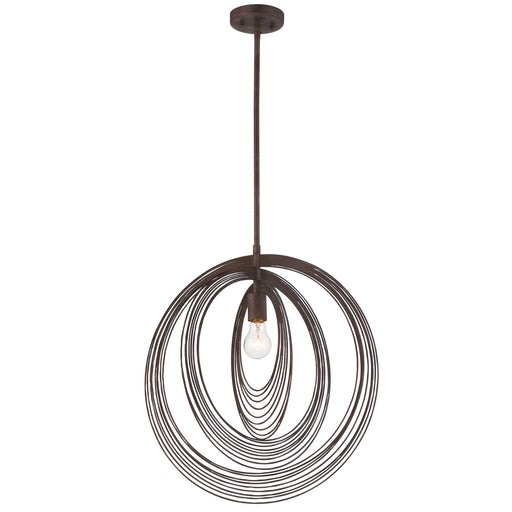 Crystorama DOR-B7711-FB Doral One Light Pendant Forged Bronze Alternate Image.jpg