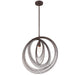 Crystorama DOR-B7711-FB Doral One Light Pendant Forged Bronze Alternate Image 2.jpg