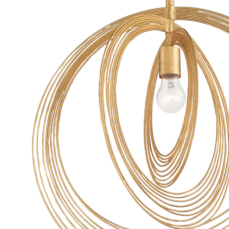 Crystorama DOR-B7711-RG Doral One Light Pendant Renaissance Gold Alternate Image 2.jpg