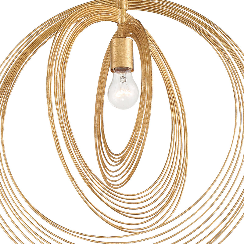Crystorama DOR-B7711-RG Doral One Light Pendant Renaissance Gold Alternate Image 4.jpg