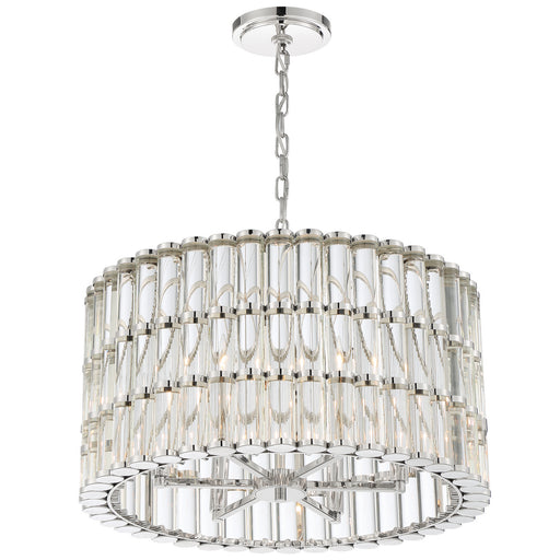 Crystorama ELL-B3006-PN Elliot Six Light Chandelier Polished Nickel Alternate Image.jpg