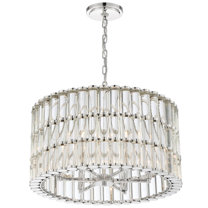Crystorama ELL-B3006-PN Elliot Six Light Chandelier Polished Nickel Alternate Image.jpg