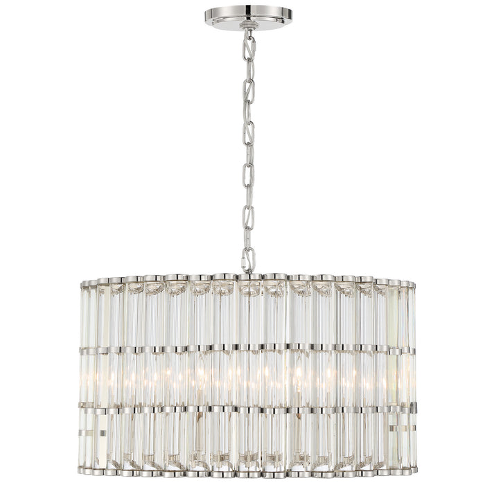 Crystorama ELL-B3006-PN Elliot Six Light Chandelier Polished Nickel Alternate Image 2.jpg
