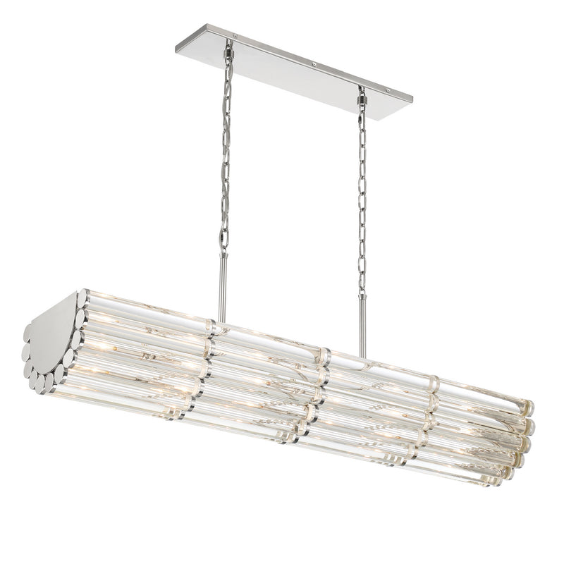 Crystorama ELL-B3007-PN Elliot Six Light Chandelier Polished Nickel Alternate Image.jpg