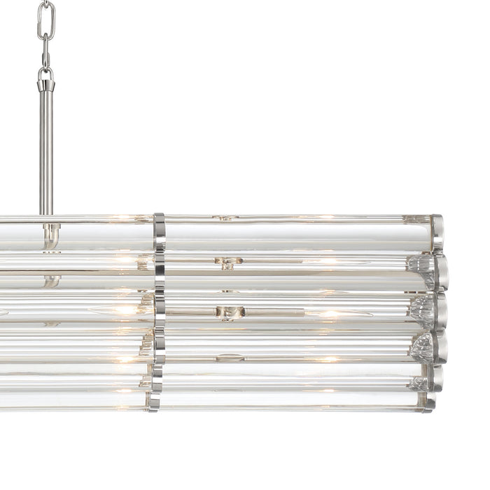 Crystorama ELL-B3007-PN Elliot Six Light Chandelier Polished Nickel Alternate Image 4.jpg