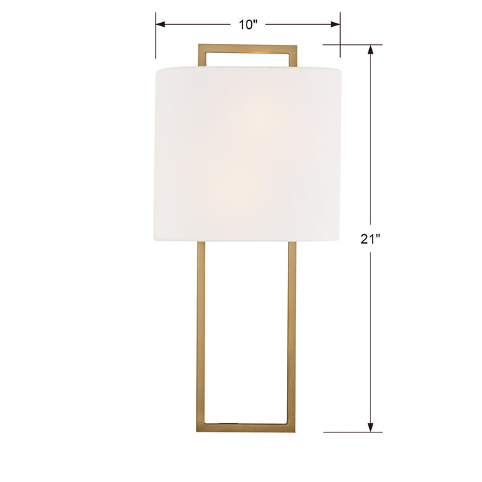 Crystorama FRE-422-VG Fremont Two Light Wall Sconce Vibrant Gold Alternate Image.jpg
