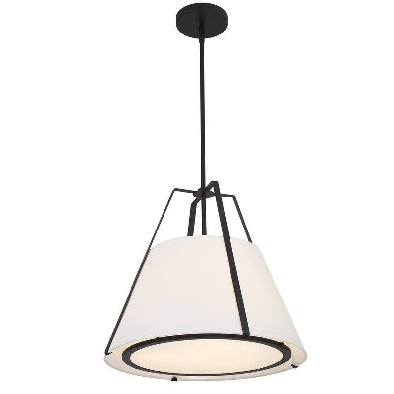 Crystorama FUL-904-BK Fulton Three Light Pendant Black Alternate Image 2.jpg
