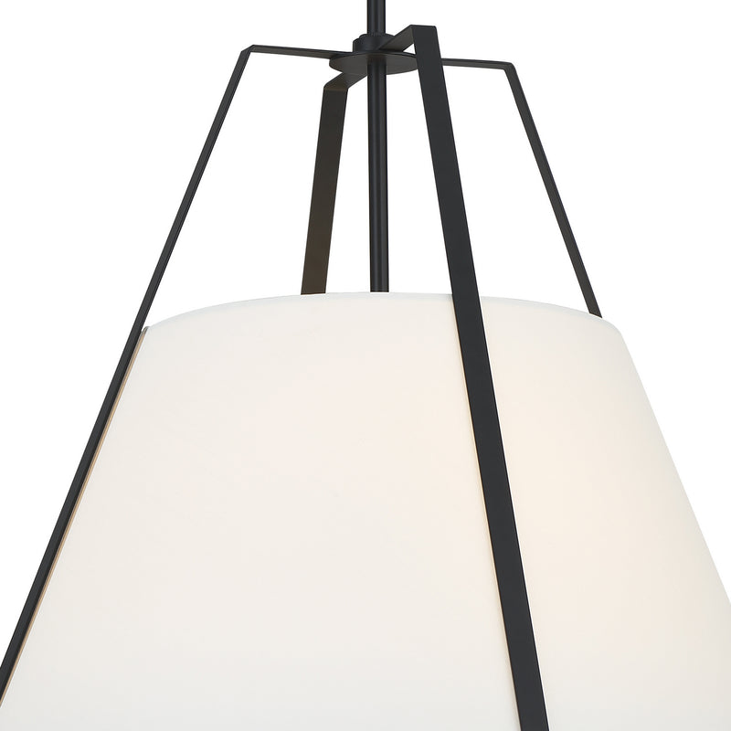 Crystorama FUL-904-BK Fulton Three Light Pendant Black Alternate Image 4.jpg