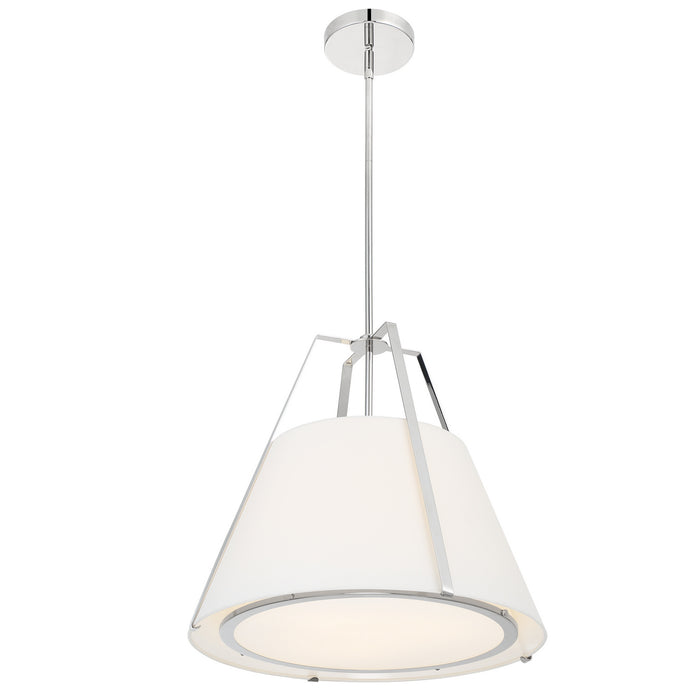Crystorama FUL-904-PN Fulton Three Light Pendant Polished Nickel Alternate Image.jpg